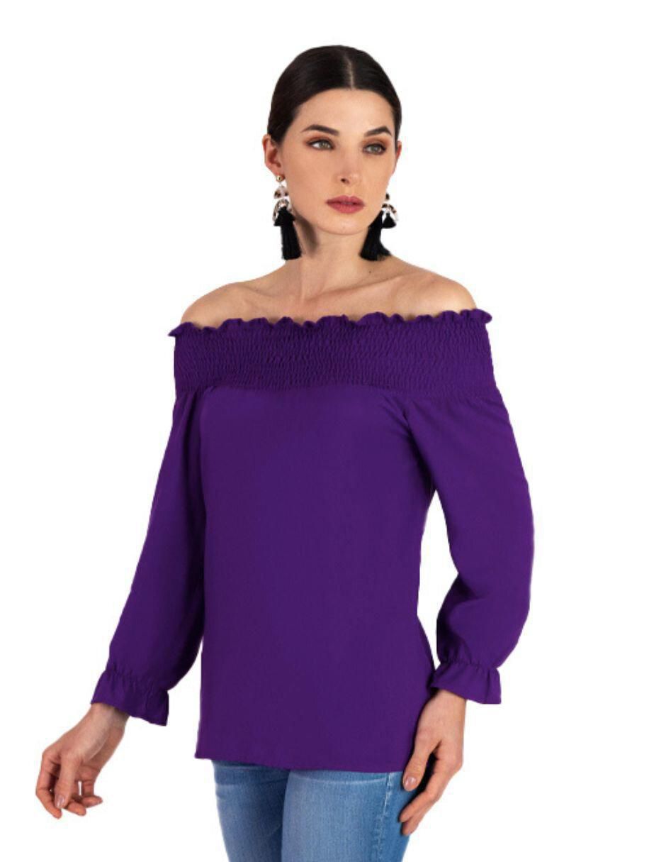 Blusa manga larga para mujer
