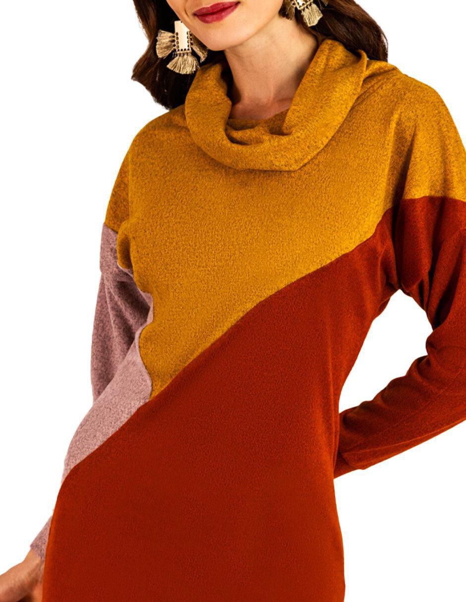 Vestido arriba rodilla casual para mujer