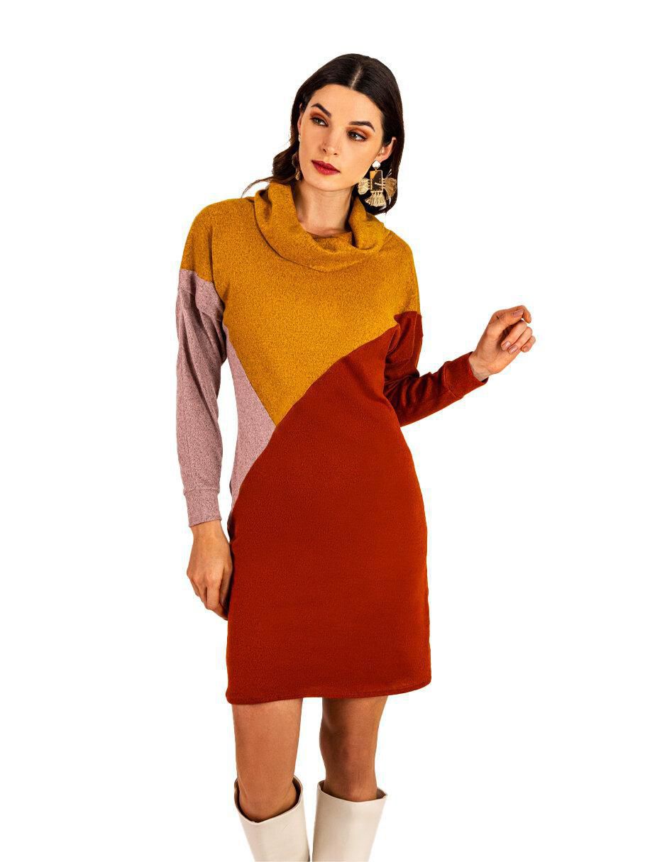 Vestido arriba rodilla casual para mujer
