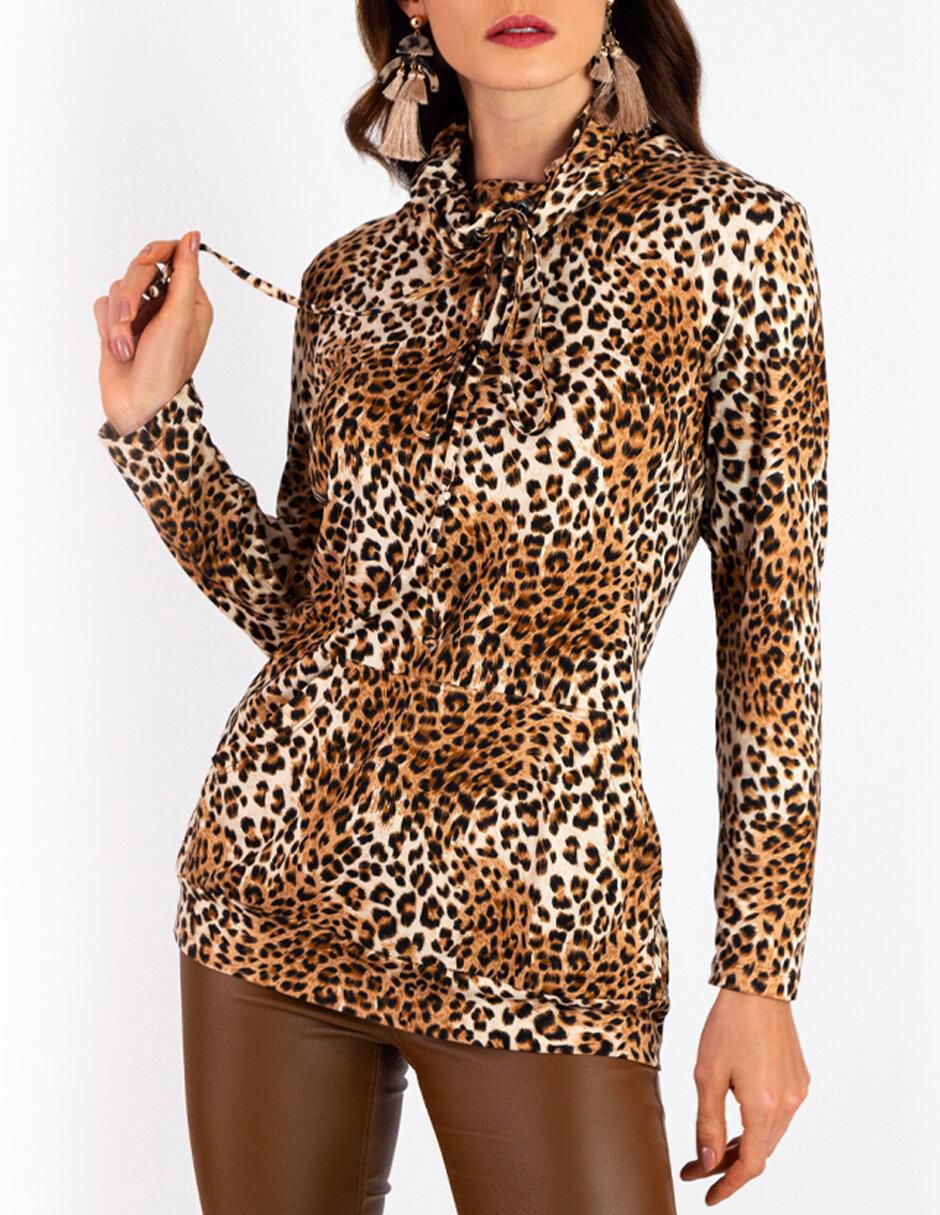 Sudadera con bolsa canguro para mujer