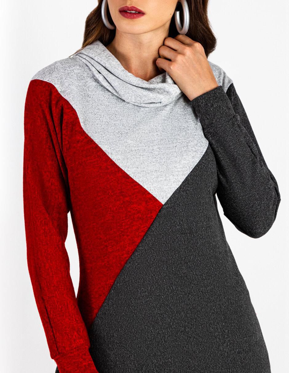 Vestido arriba rodilla casual para mujer 4