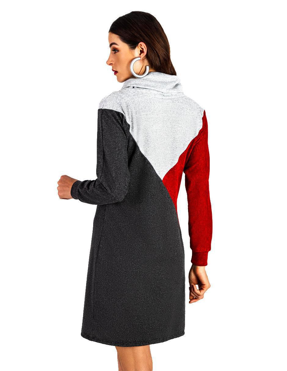 Vestido arriba rodilla casual para mujer 3