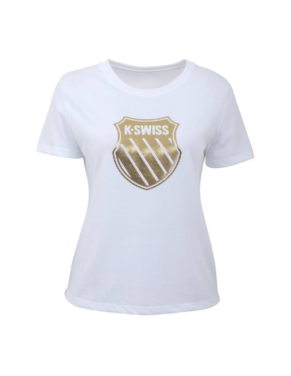 Playera manga corta cuello redondo mujer