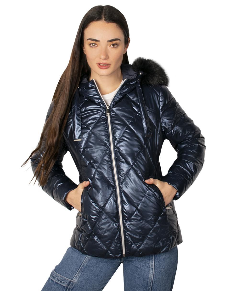 Chamarra acolchada impermeable para mujer
