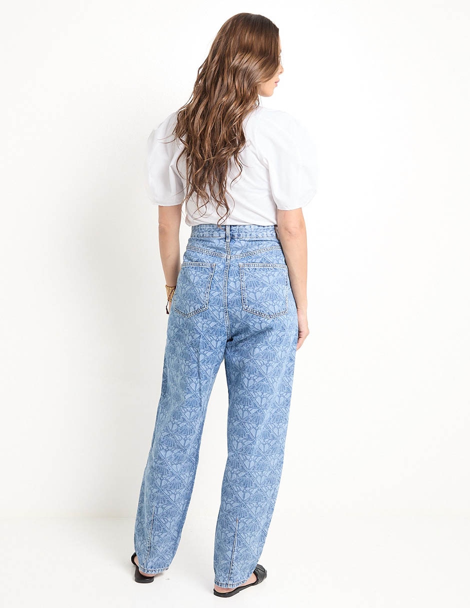 Jeans relaxed mom para mujer