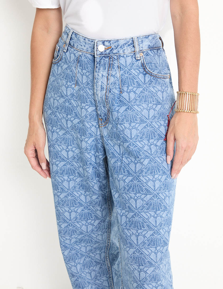 Jeans relaxed mom para mujer