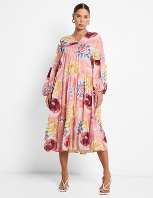 Vestido midi casual para mujer