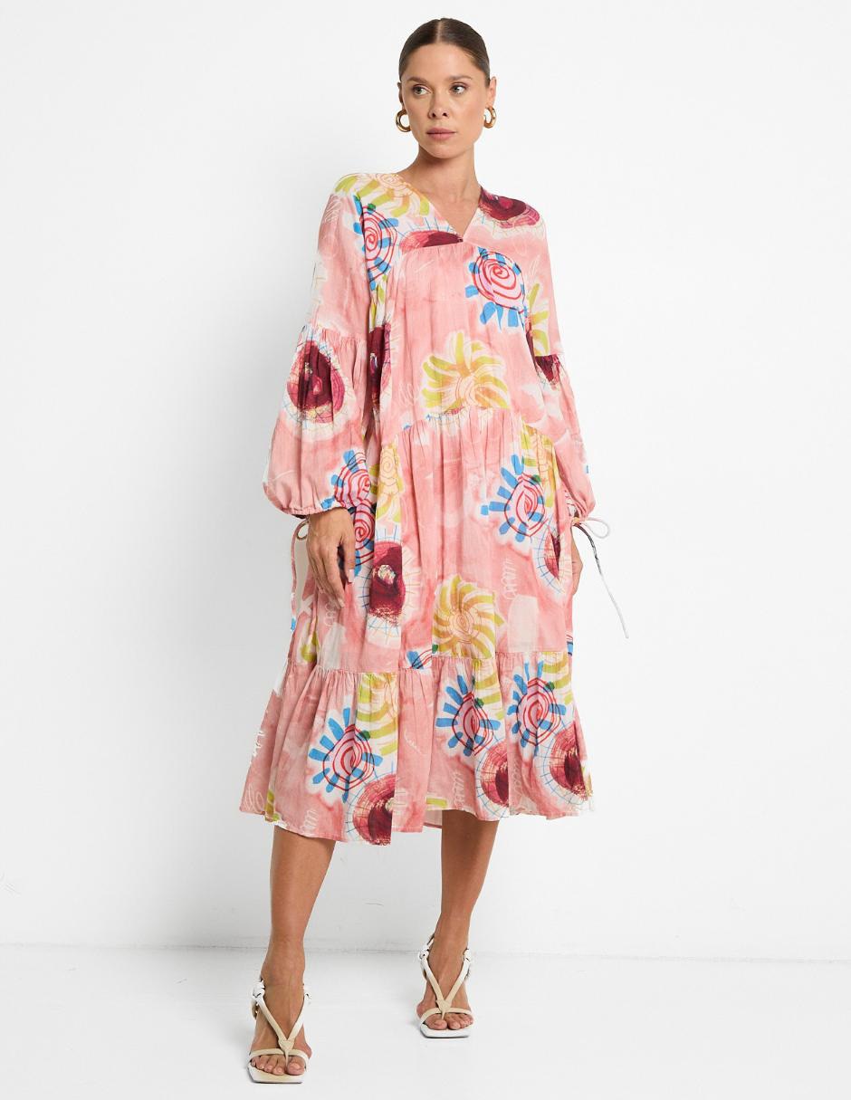 Vestido midi casual para mujer