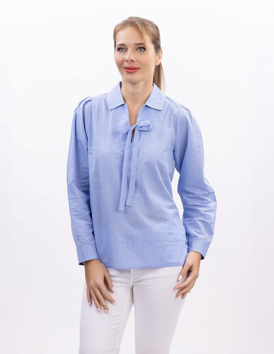 Camisa de algodón manga larga para mujer Camisa de algodón manga larga para mujer