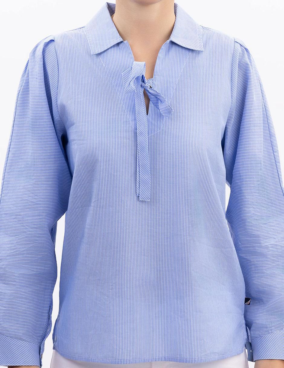 Camisa de algodón manga larga para mujer 2
