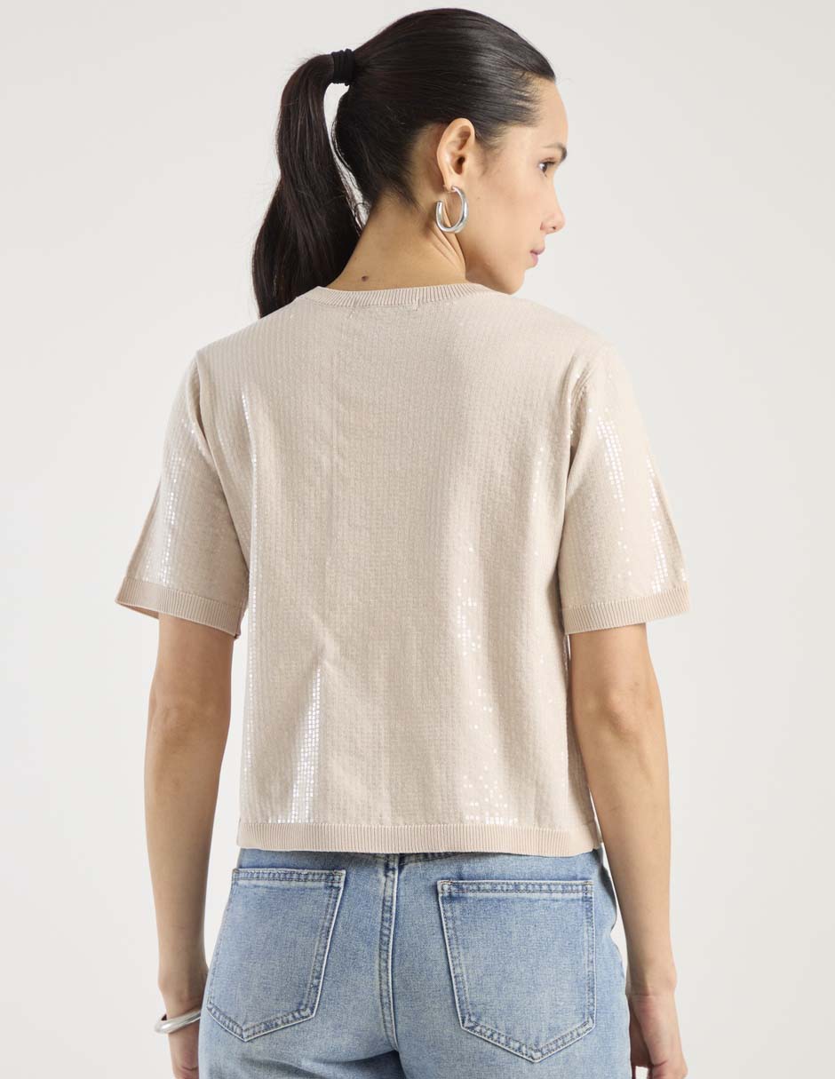 Blusa manga corta para mujer