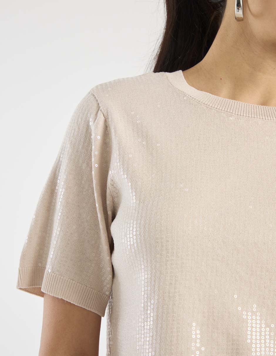 Blusa manga corta para mujer