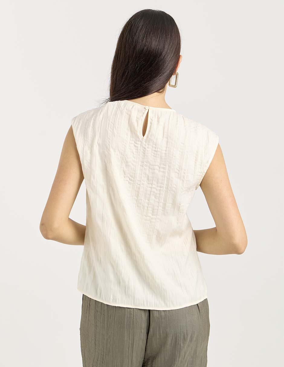 Blusa manga corta para mujer 4