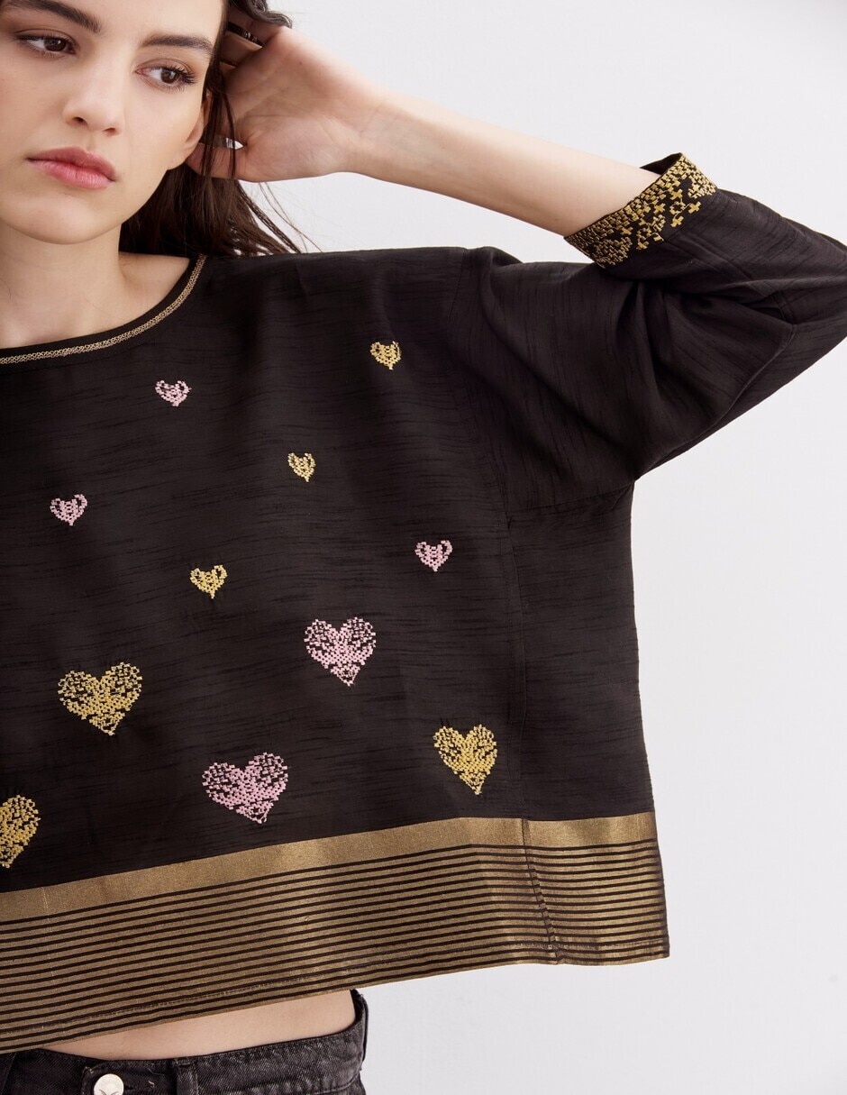 Blusa manga 3/4 para mujer 7