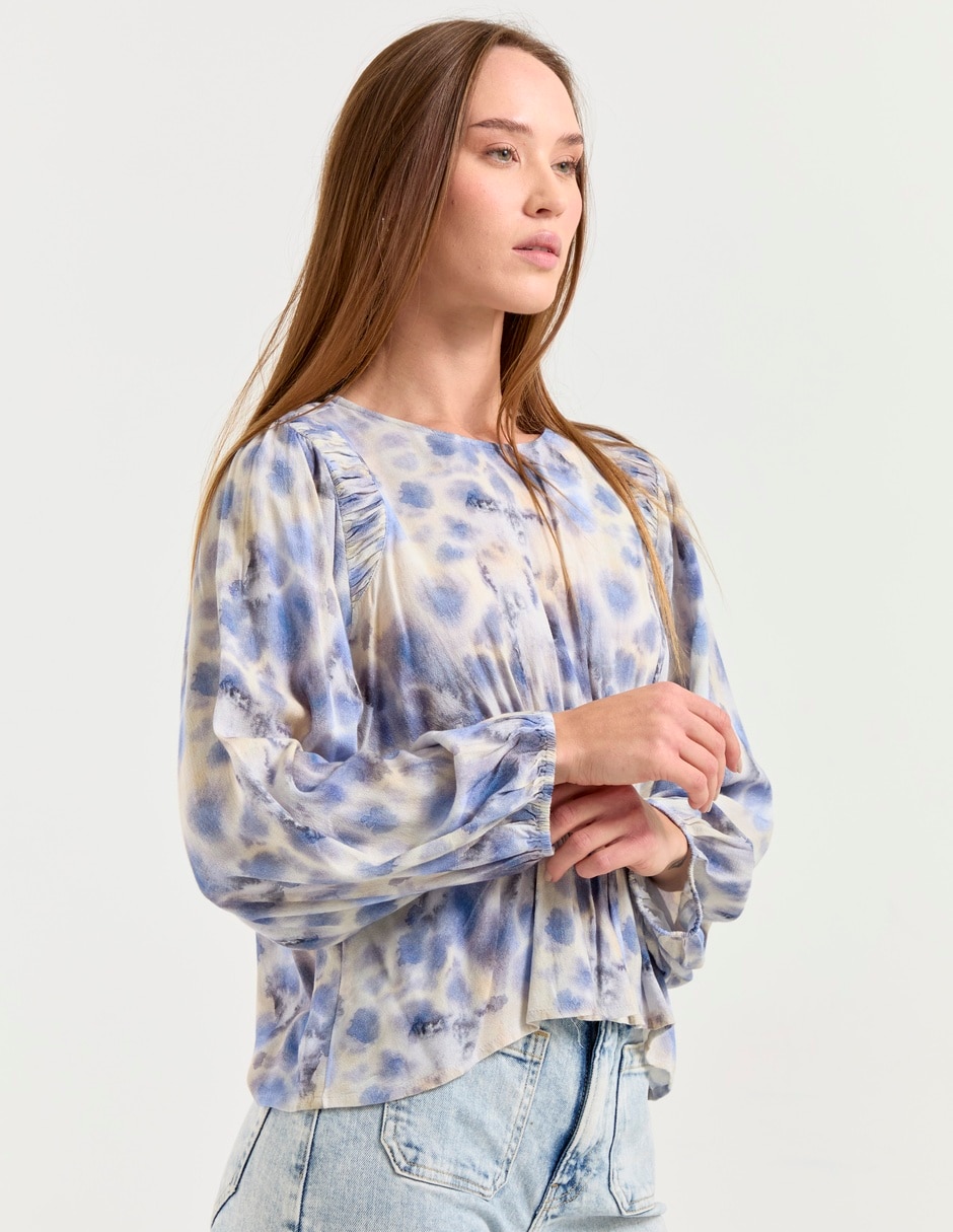 Blusa manga larga para mujer