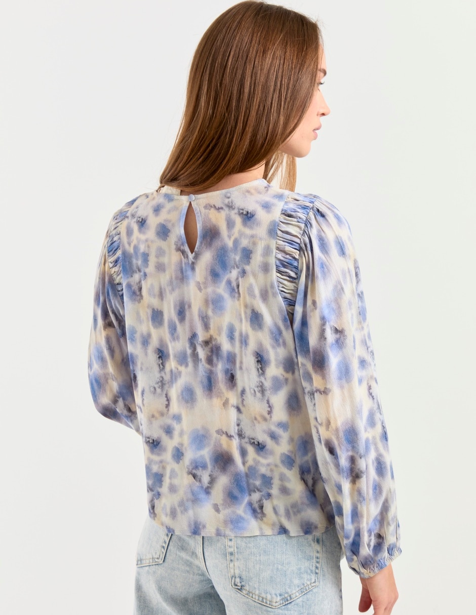 Blusa manga larga para mujer