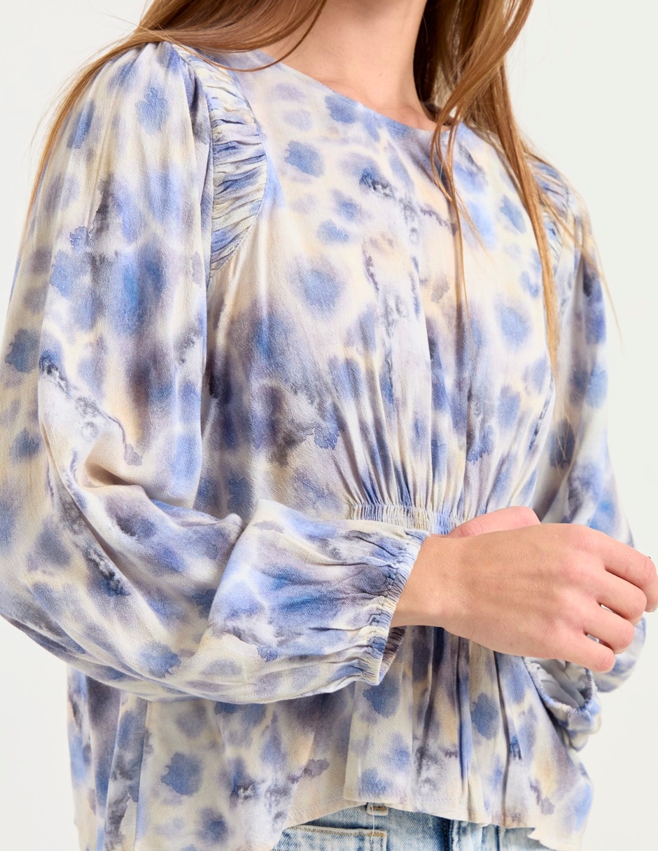 Blusa manga larga para mujer