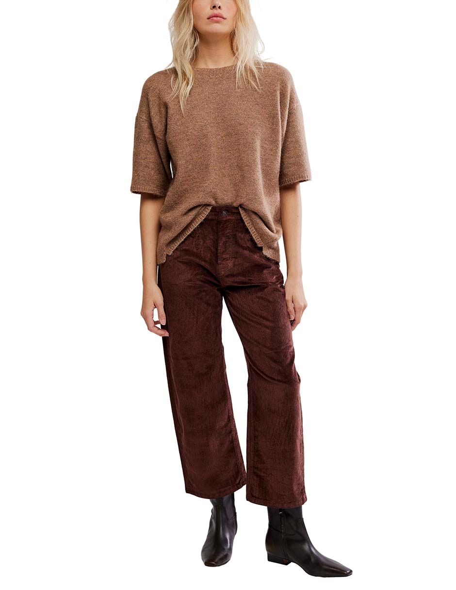 Pantalón coulotte regular para mujer 7