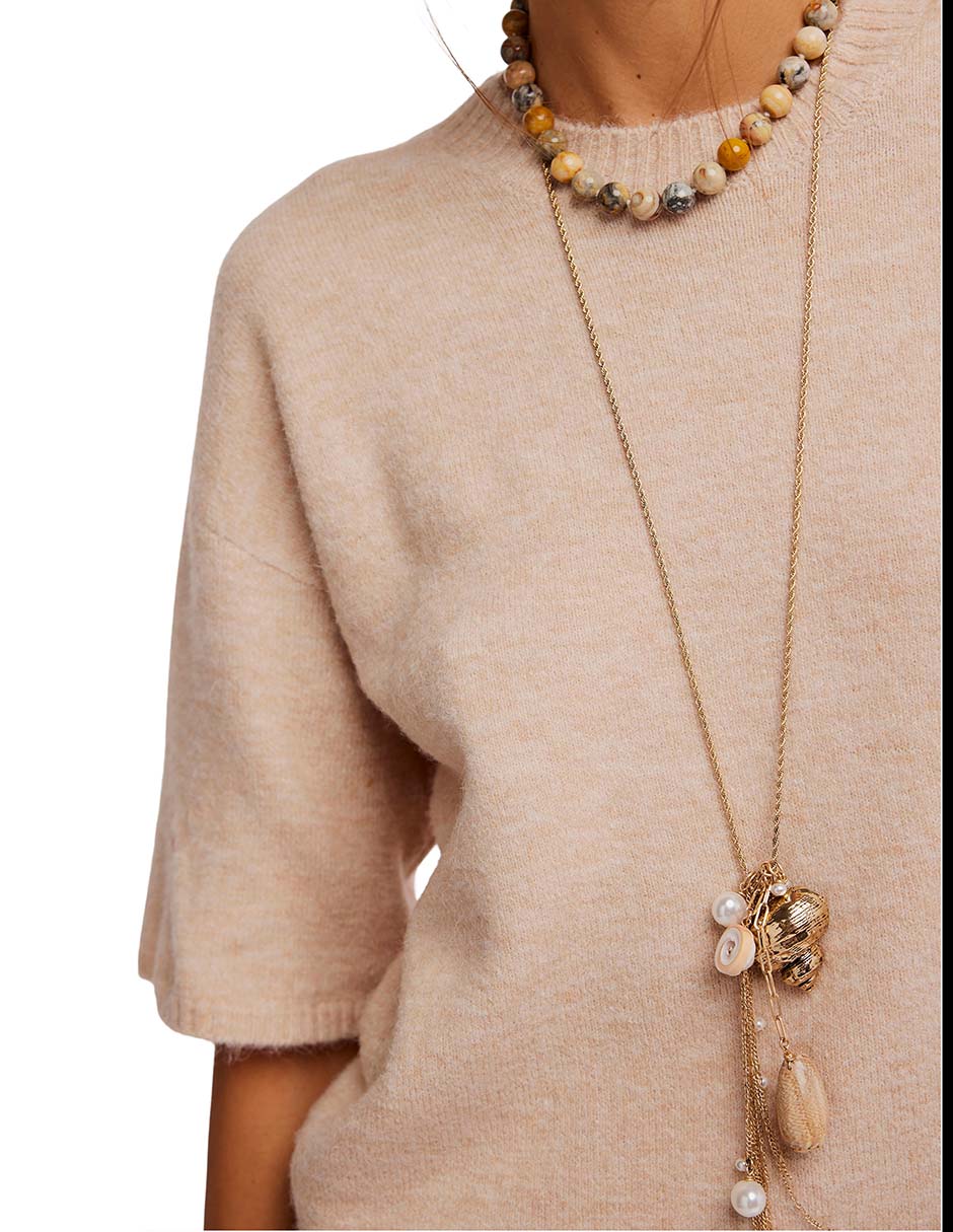 Suéter cuello redondo para mujer 9