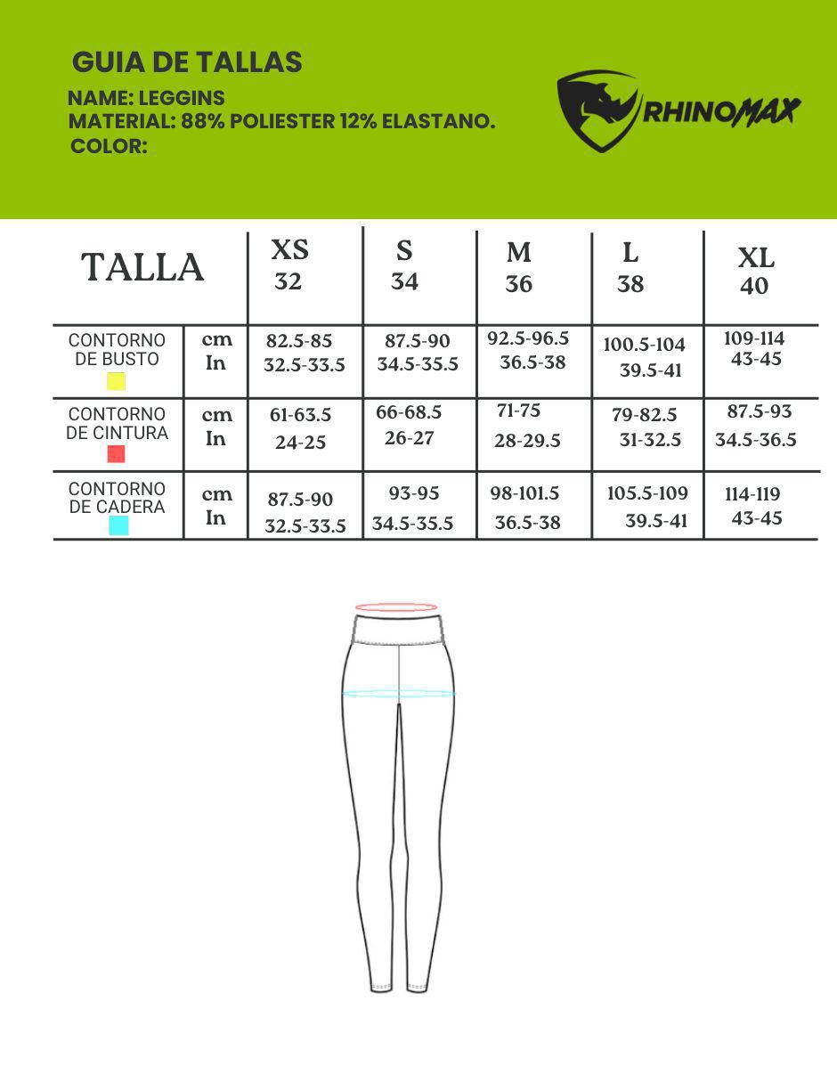 Legging a la cintura con elástico para mujer 2