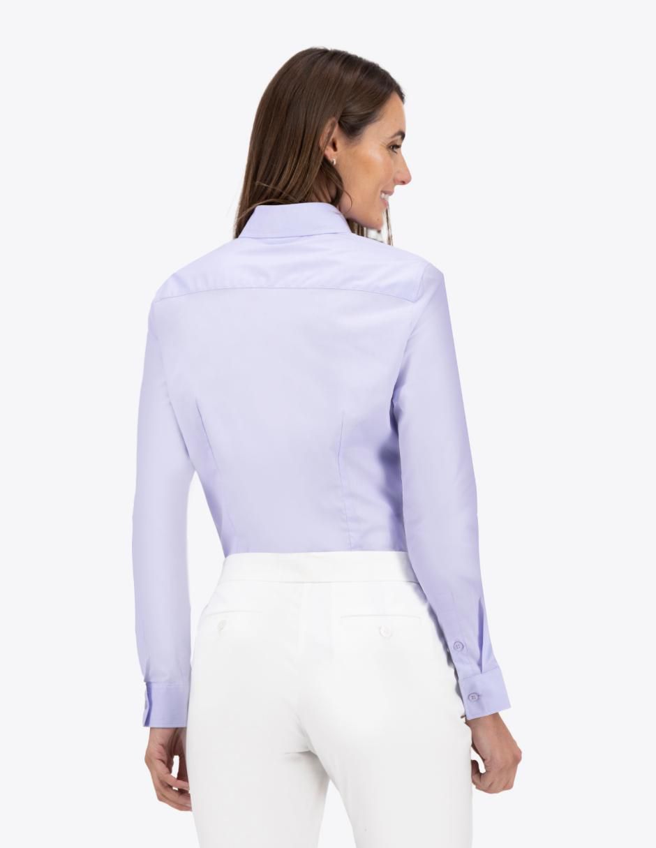 Camisa de algodón manga larga para mujer 2