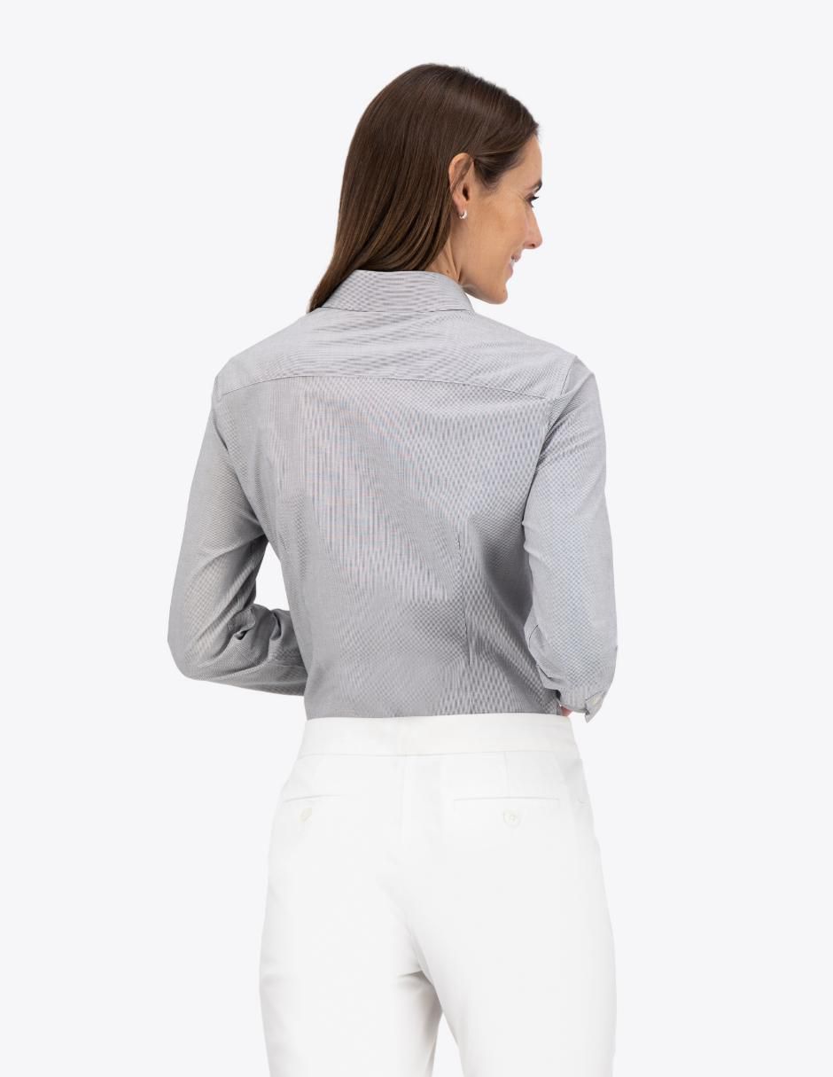 Camisa de algodón manga larga para mujer