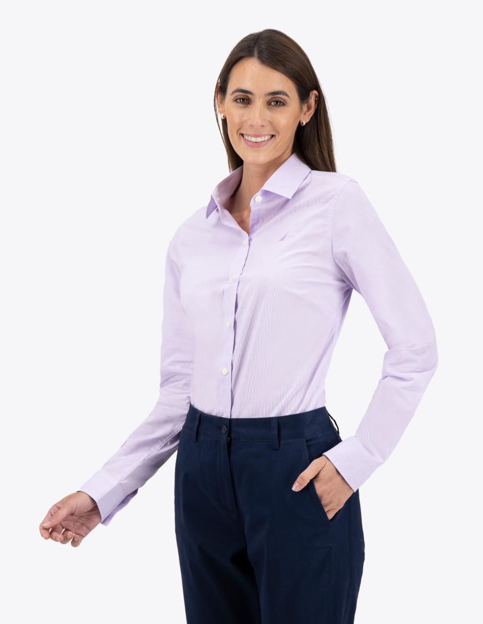 Camisa de algodón manga larga para mujer 3