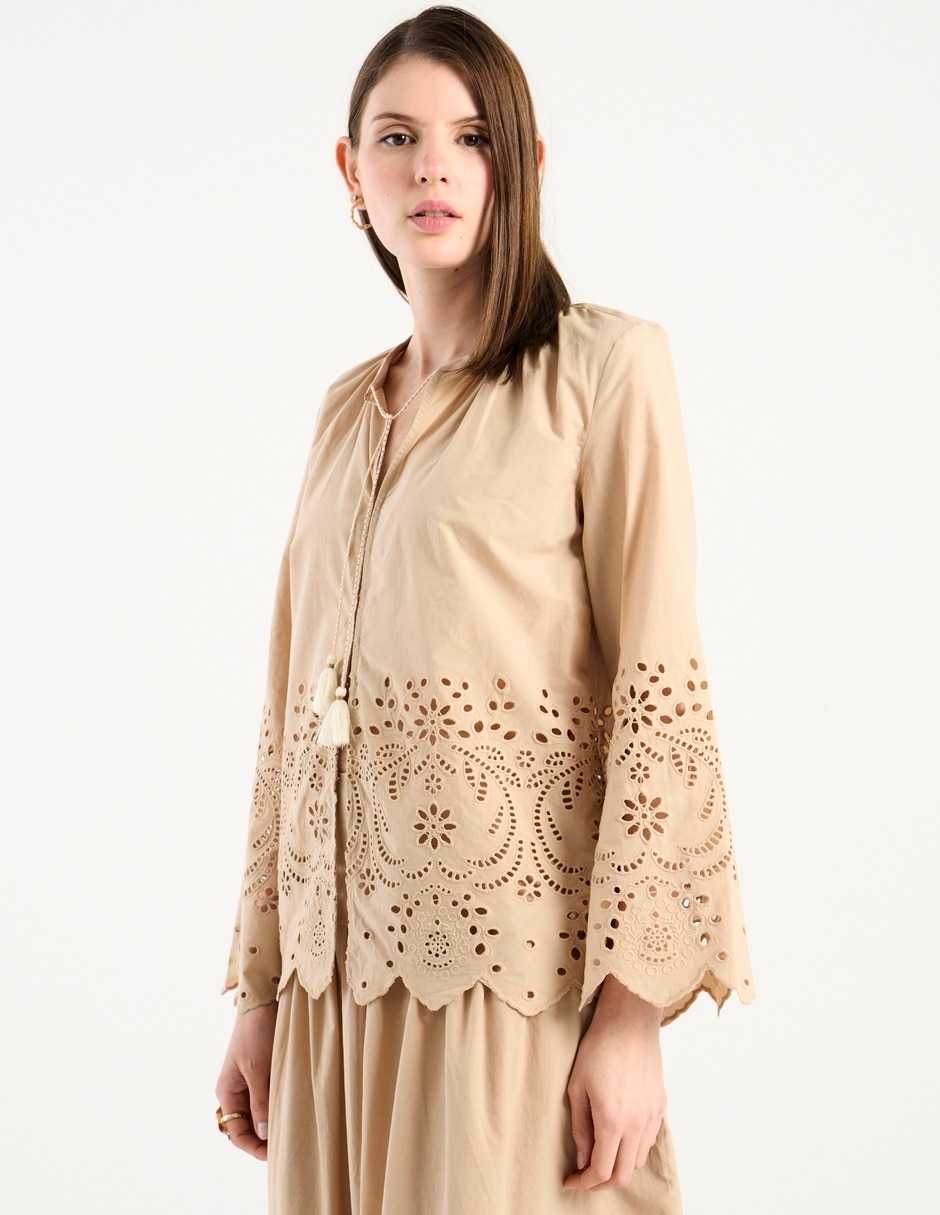Blusa manga larga para mujer 1