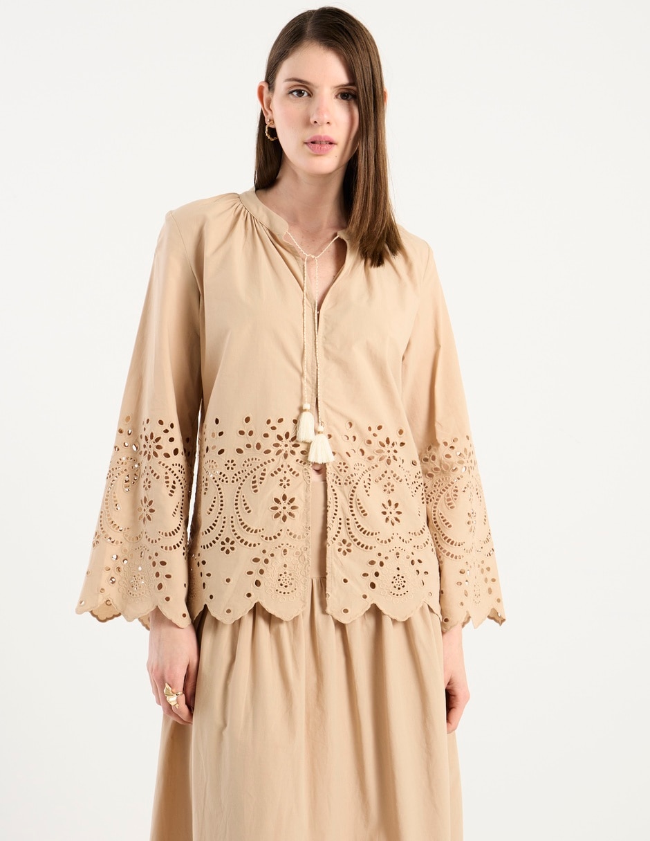 Blusa manga larga para mujer 7