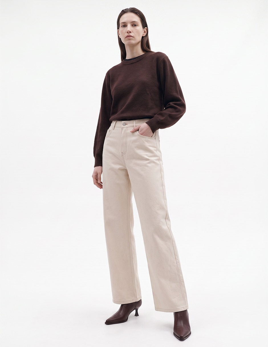 Jeans straight para mujer 4