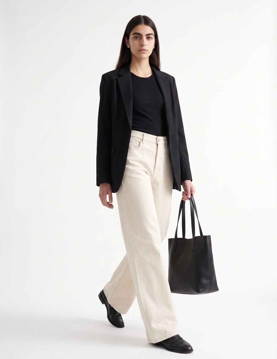 Jeans straight para mujer 7