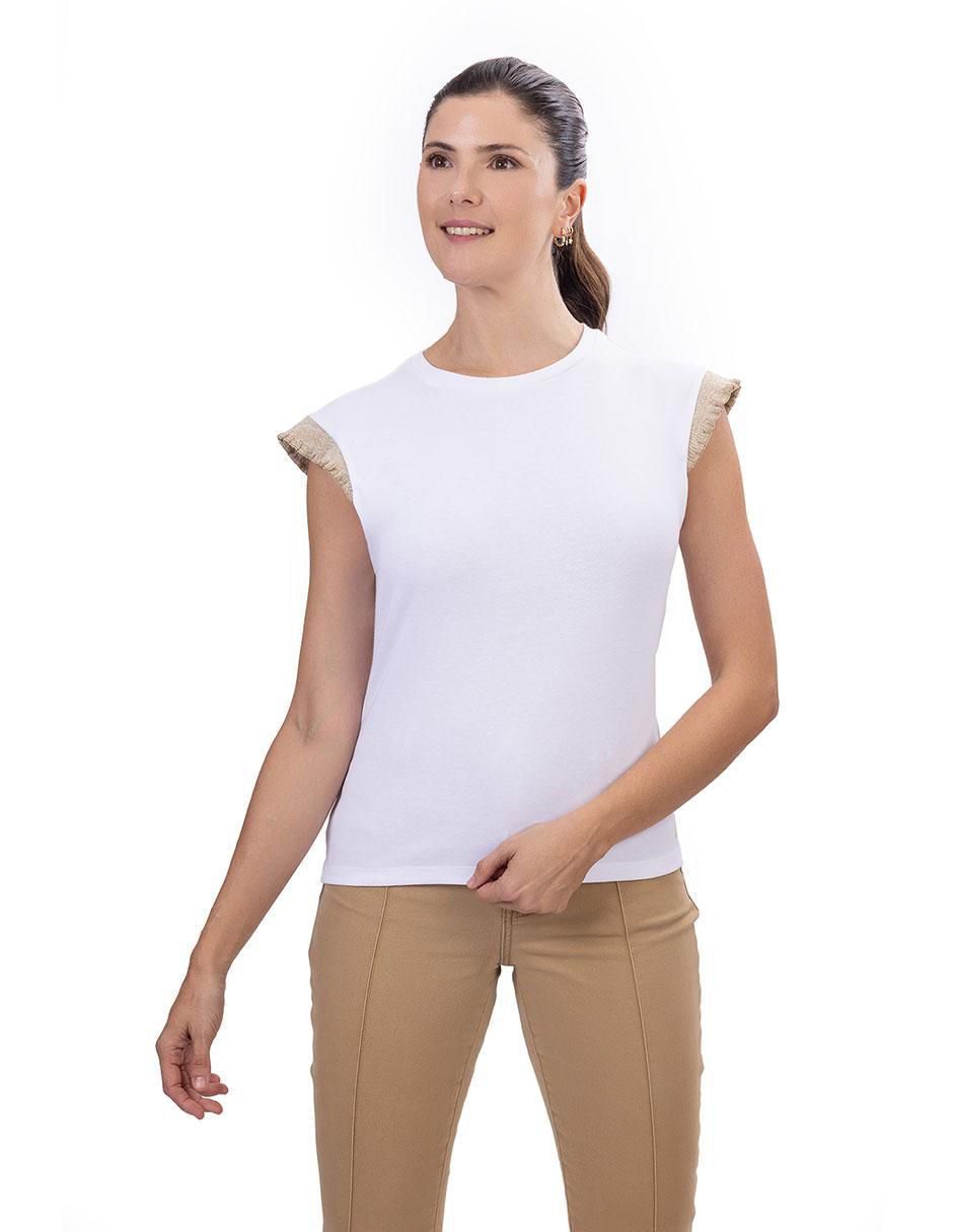 Playera Fall cuello redondo mujer