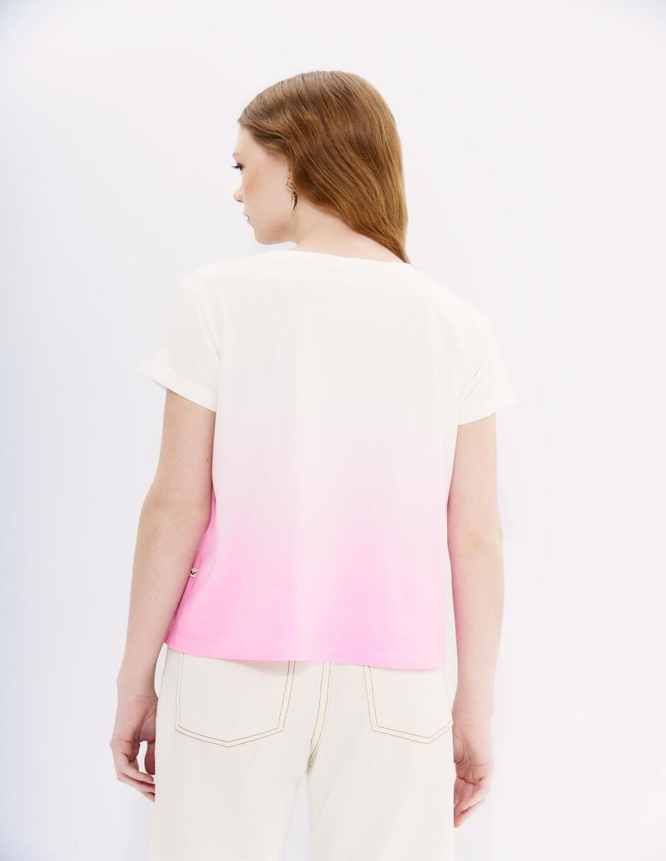 Playera manga corta cuello redondo para mujer 6