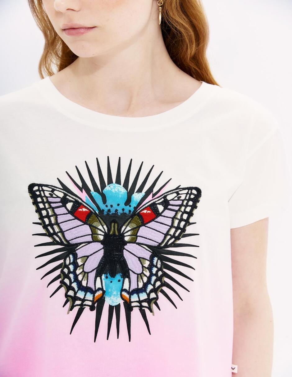 Playera manga corta cuello redondo para mujer 7