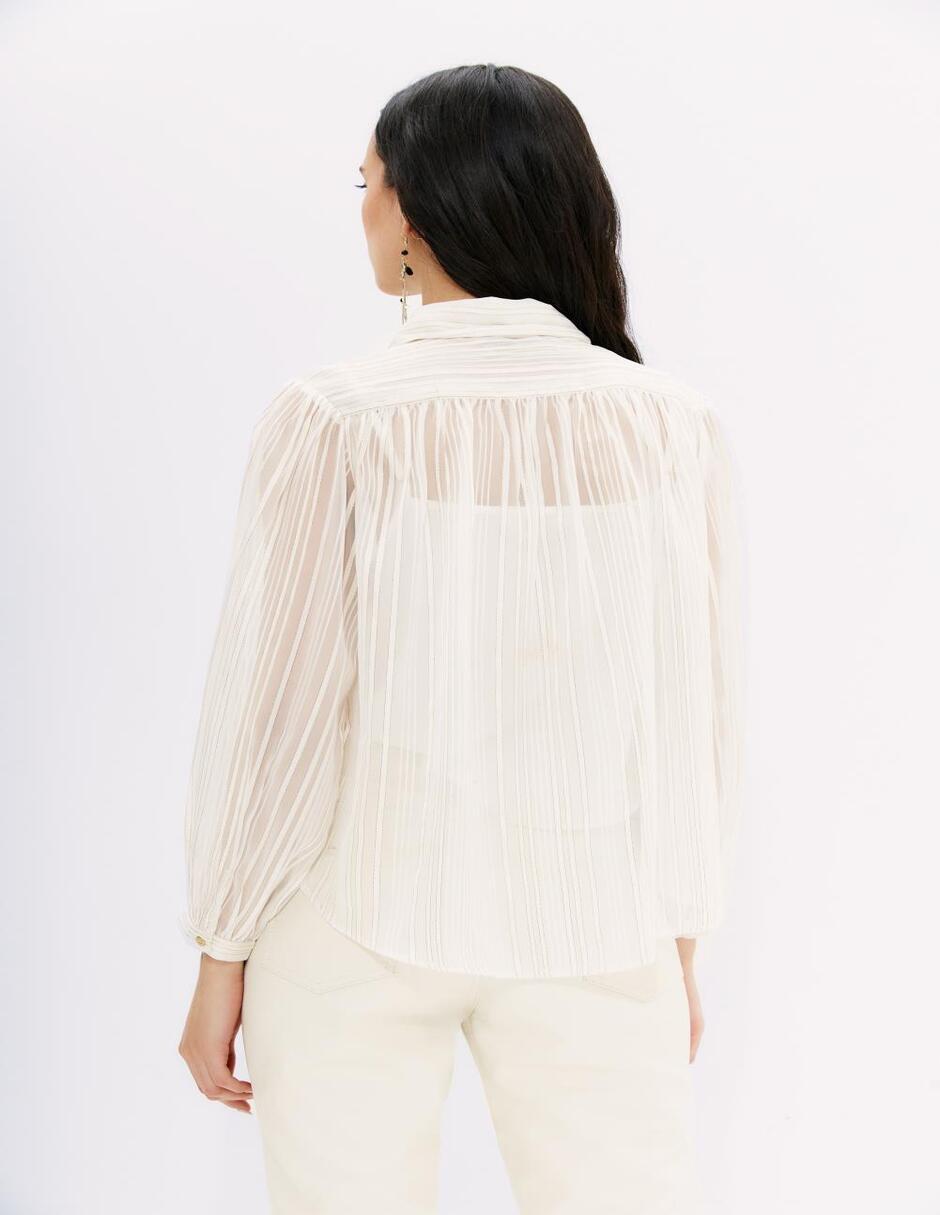 Blusa camisera manga larga para mujer 6