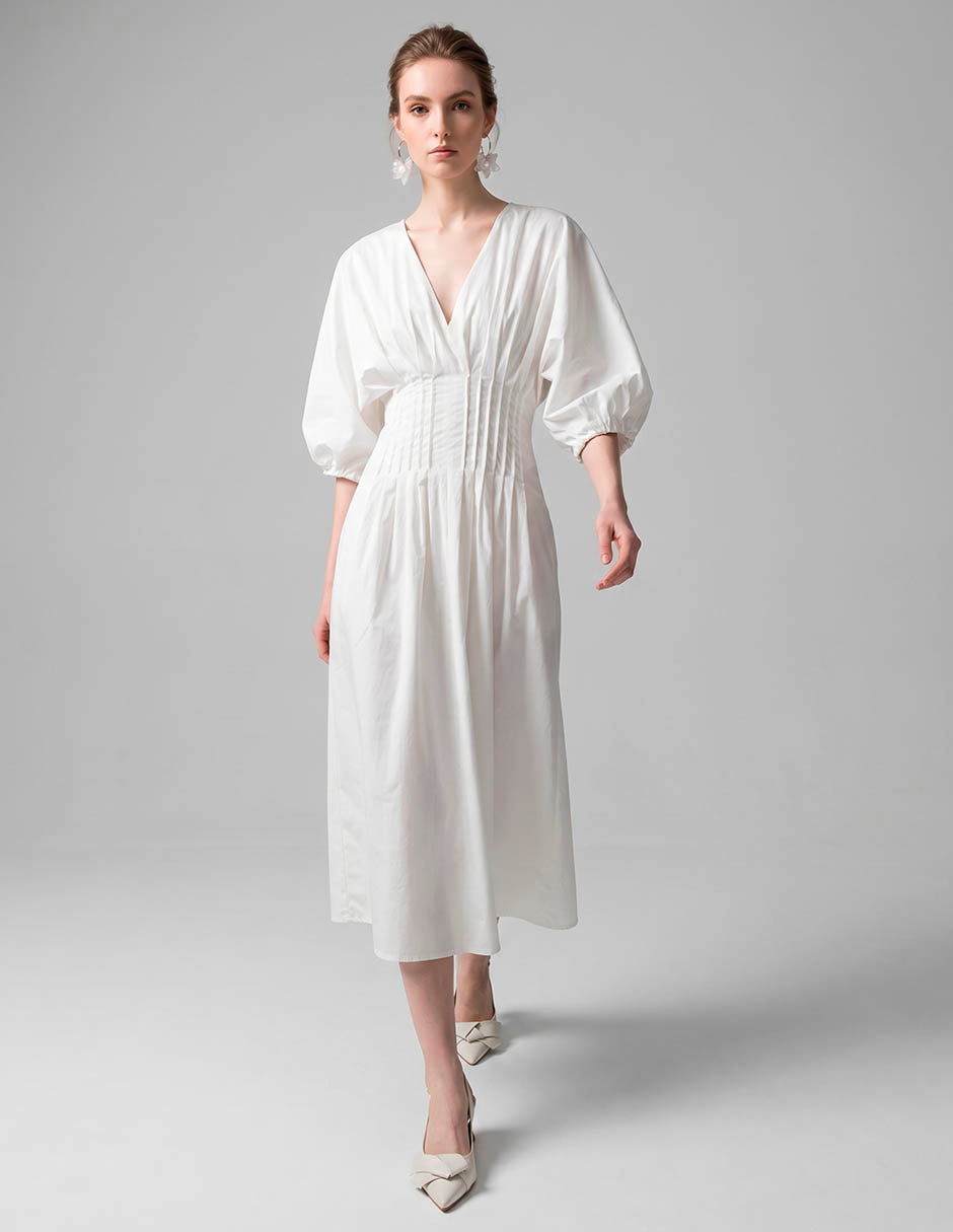Vestido midi formal para mujer