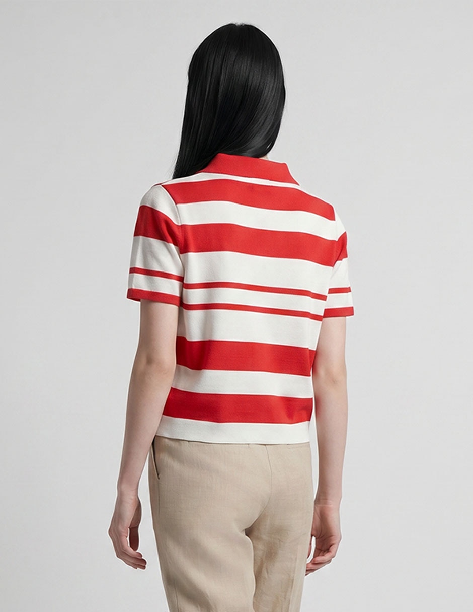 Playera tipo polo para mujer 2