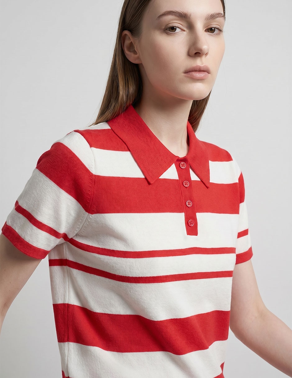 Playera tipo polo para mujer 3