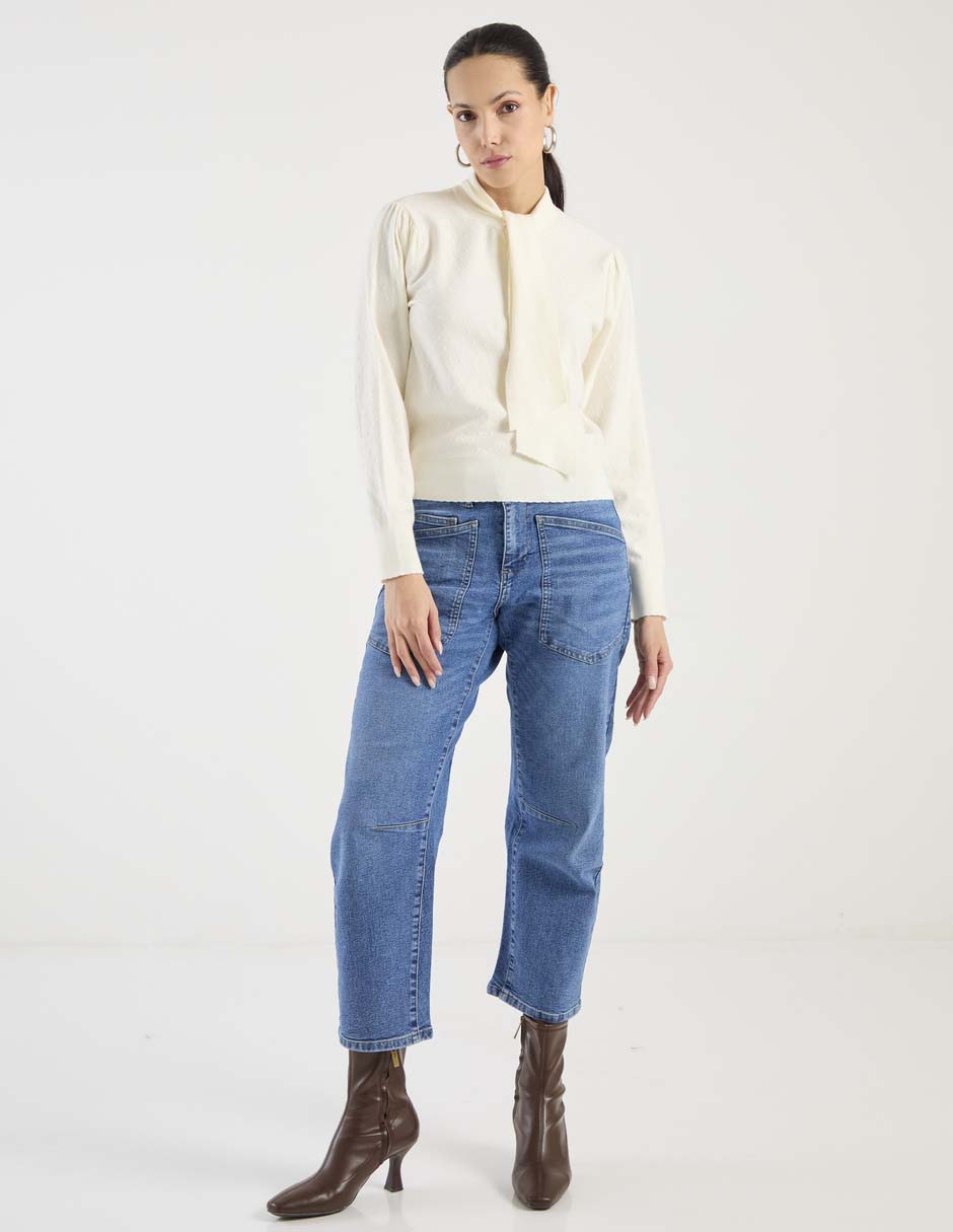 Blusa BCBG manga larga para mujer