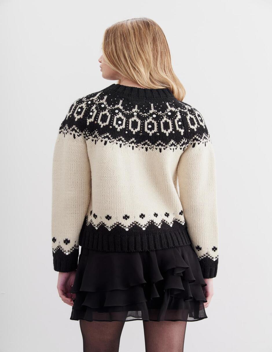Suéter cuello redondo para mujer 6