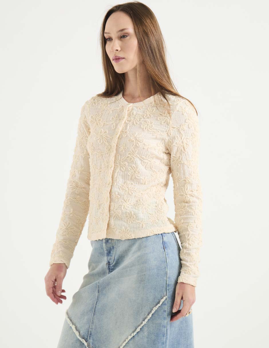Blusa camisera Scotch & Soda manga larga para mujer