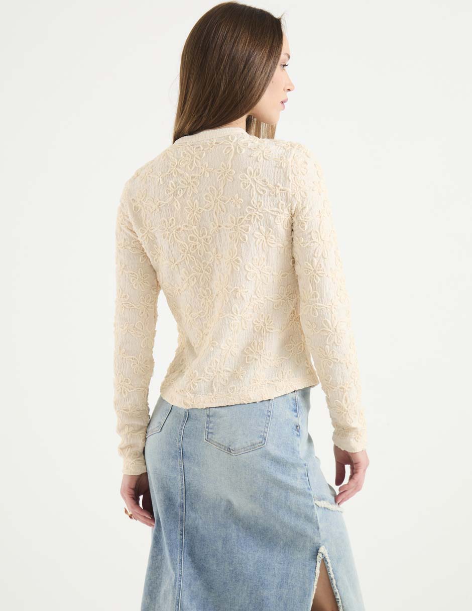 Blusa camisera Scotch & Soda manga larga para mujer
