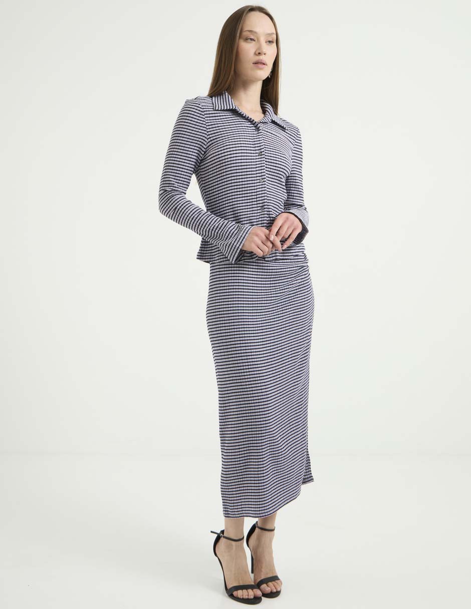 Blusa camisera Scotch & Soda manga larga para mujer