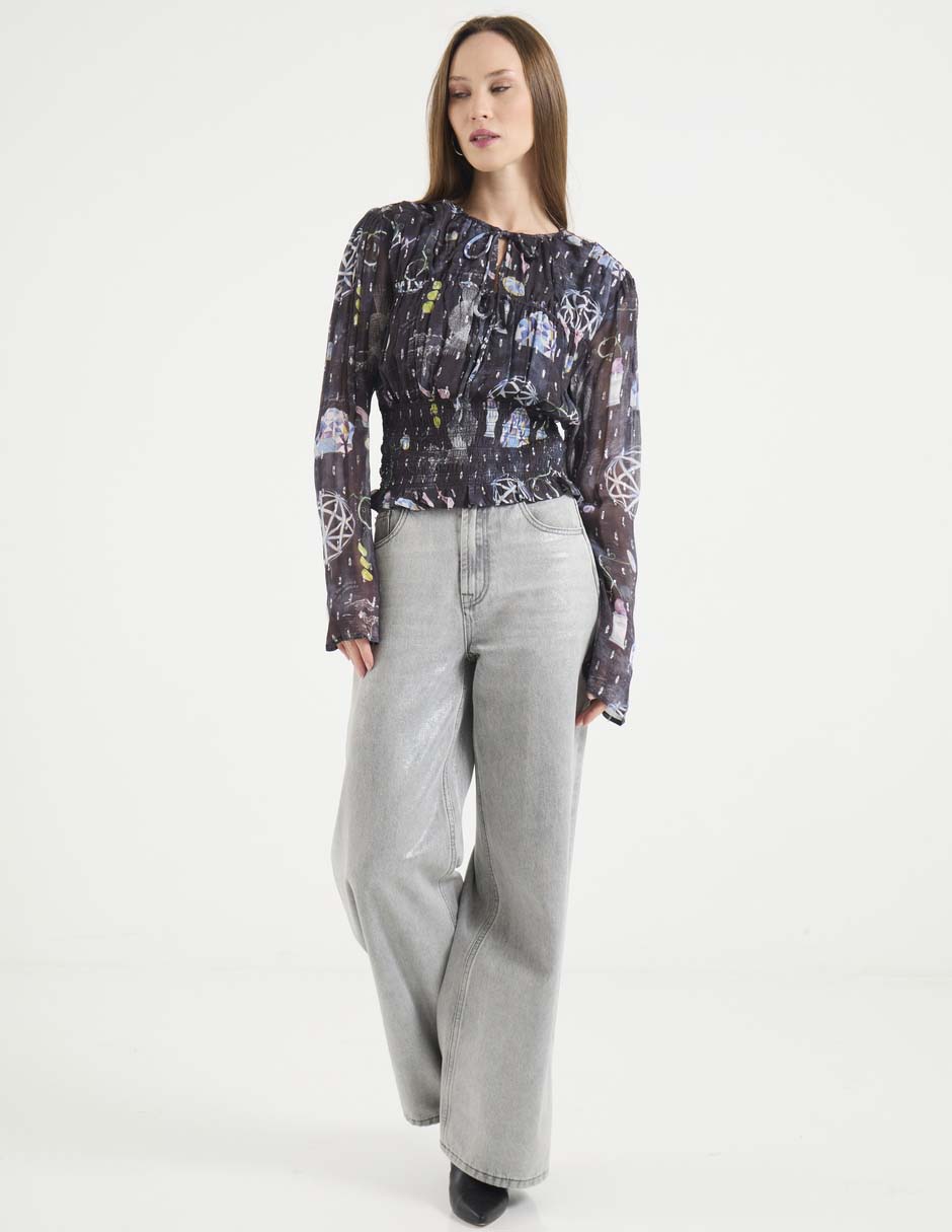 Blusa Scotch & Soda manga larga para mujer