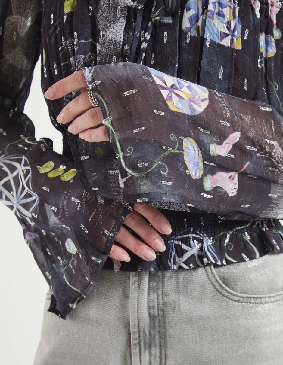 Blusa Scotch & Soda manga larga para mujer