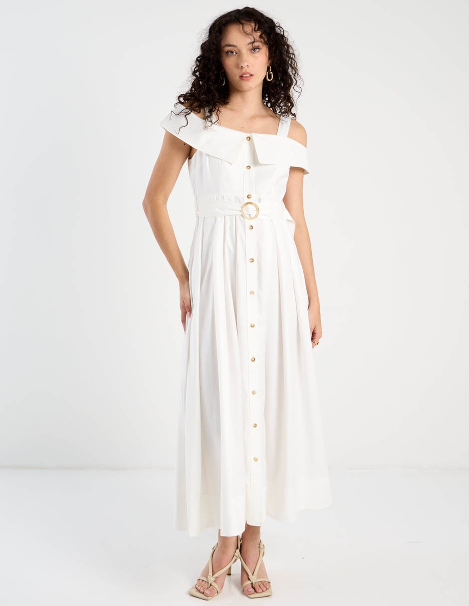 Vestido largo casual french connection para mujer