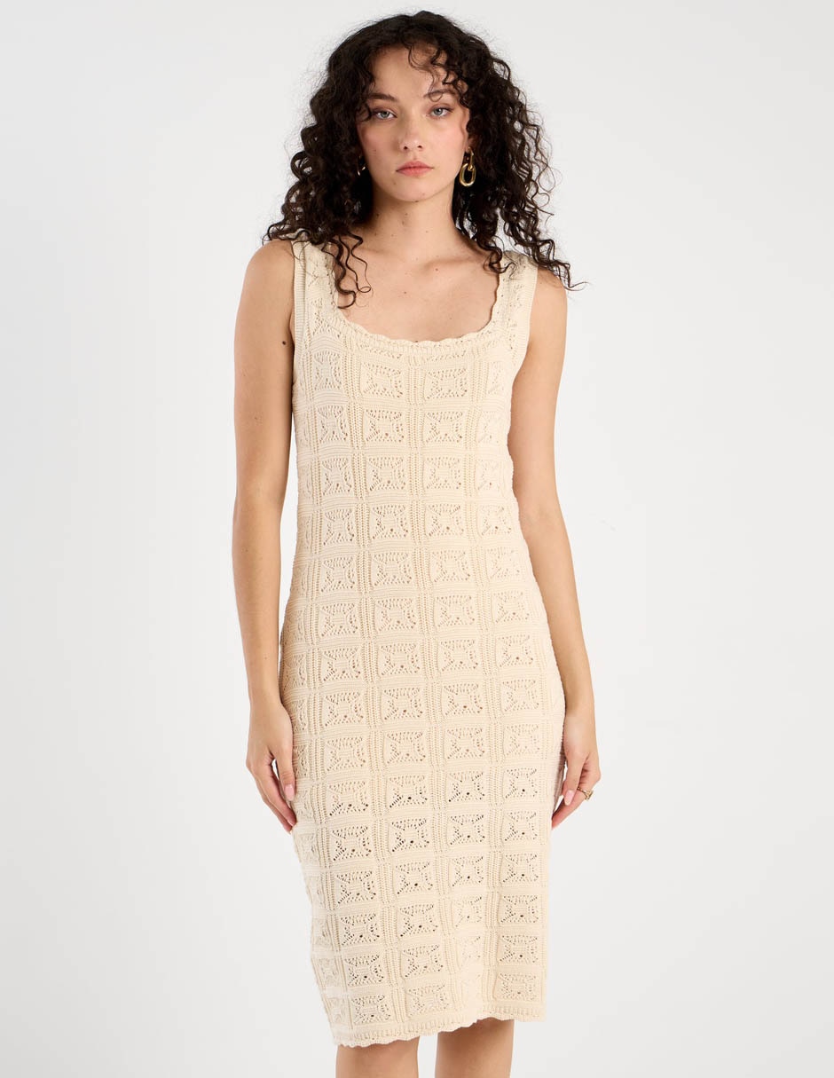 Vestido midi casual para mujer