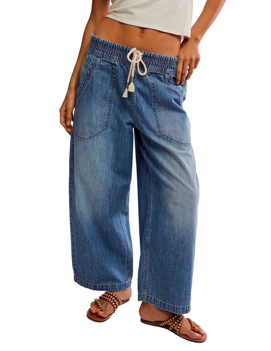 Jeans coulotte acampanadopara mujer 2