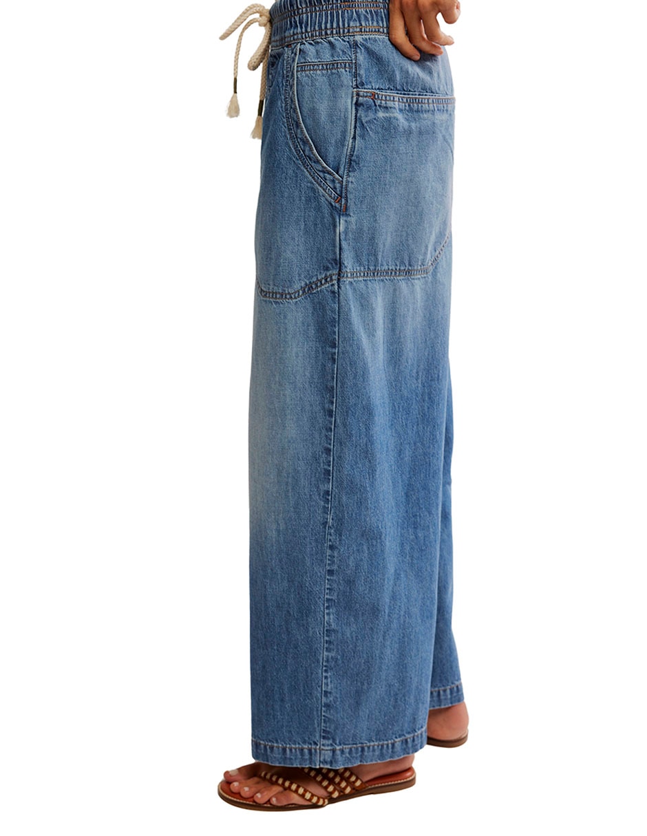 Jeans coulotte acampanadopara mujer 3