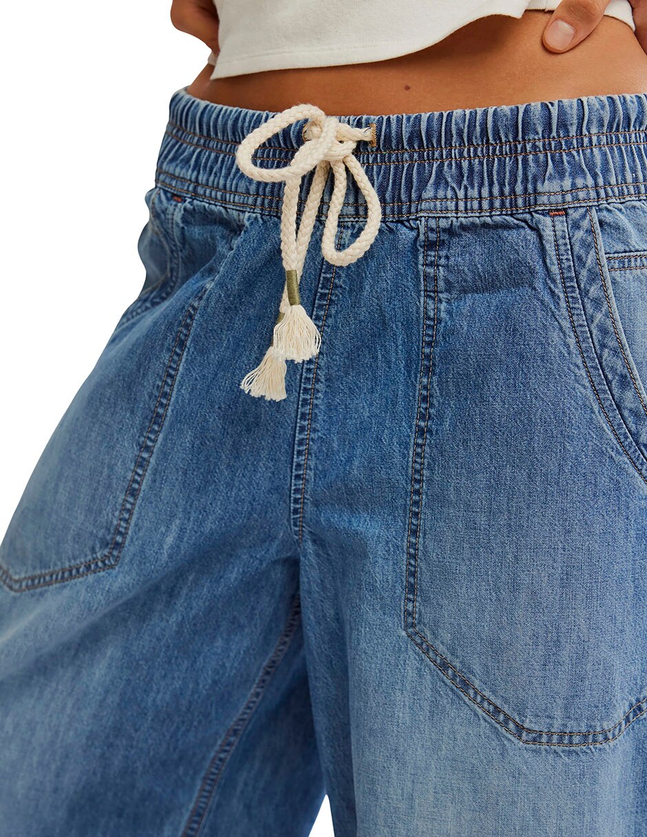 Jeans coulotte acampanadopara mujer 5